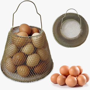 panier à œufs pliable et portable en fer polyvalent