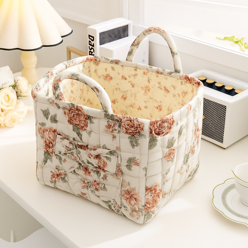 paniers de rangement en tissu grande capacité avec poignées pratiques