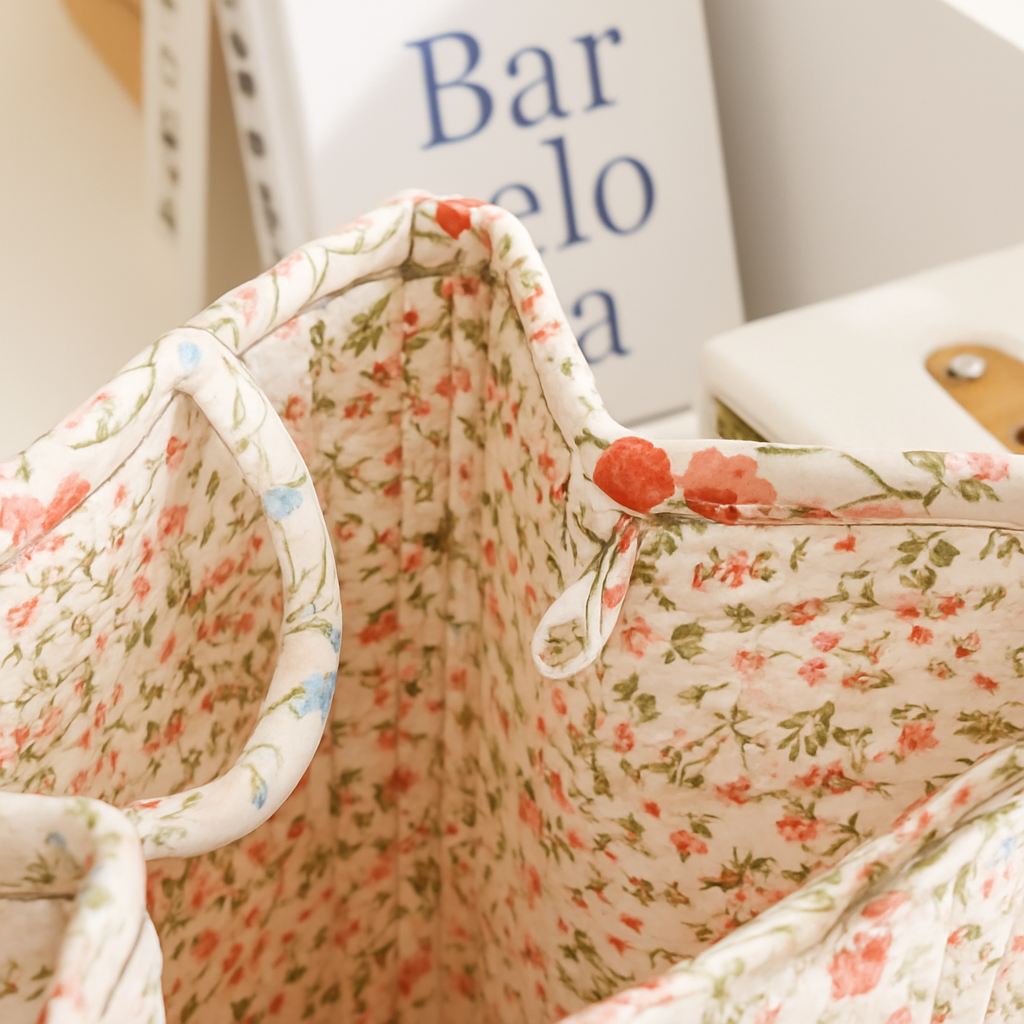 paniers de rangement en tissu grande capacité avec poignées pratiques - vue 8 sur 15