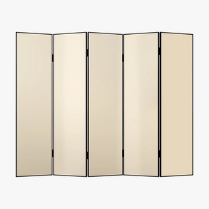 folding metal mobile screen for various spaces