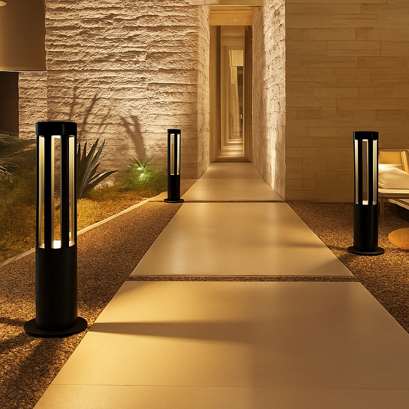 Paysage extérieur pelouse lampe étanche Villa jardin cour support luminaire moderne parc communauté lampadaire Led borne lumineuse