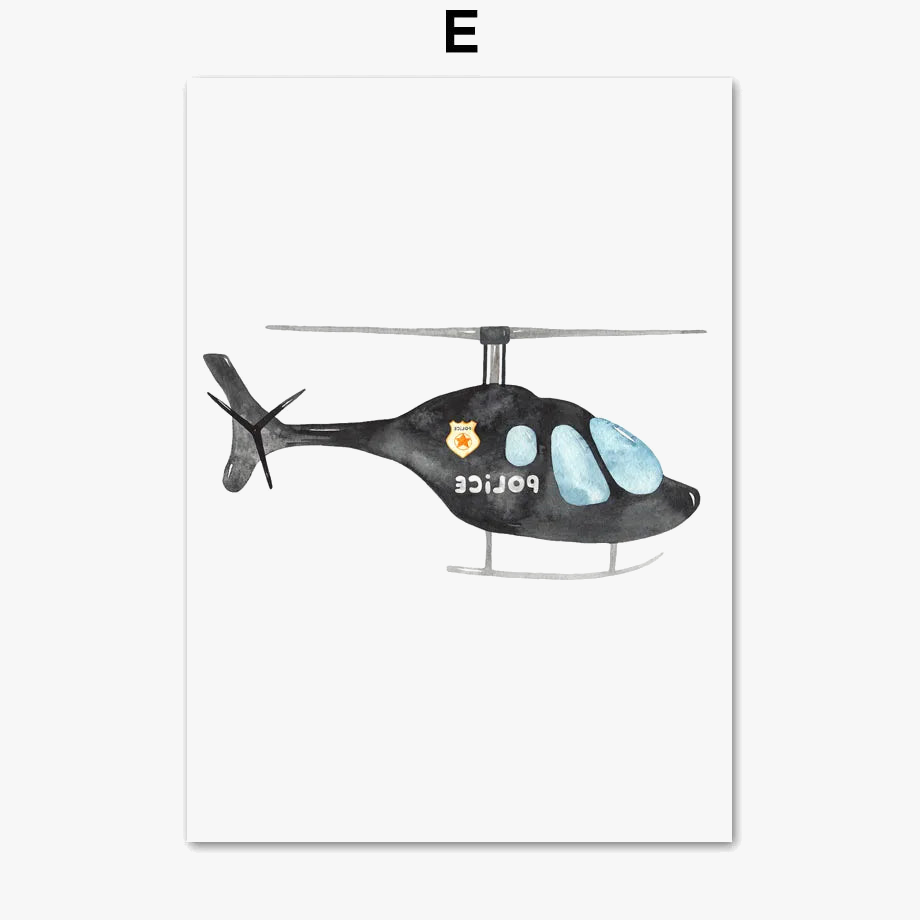 peinture-murale-camion-de-pompiers-ambulance-et-avion-pour-enfants-4.png