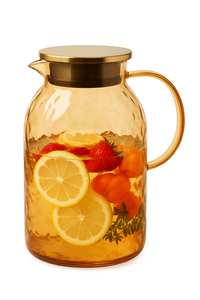 Pichet carafe verre borosilicate 1800 ml style vintage