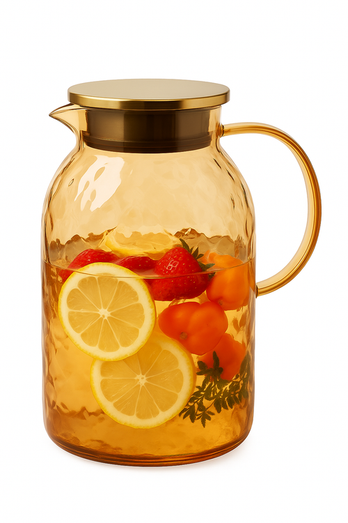 Pichet carafe verre borosilicate 1800 ml style vintage