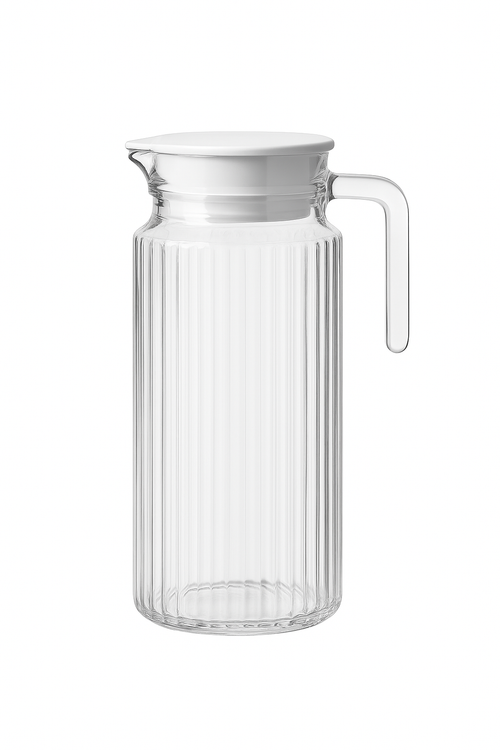 pichet en verre strie carafe eau froide 11l