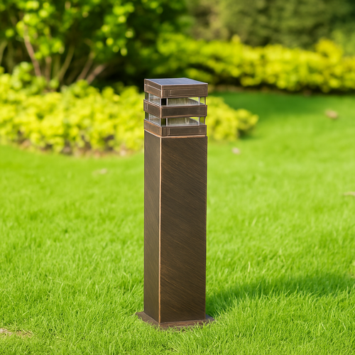 pilier lumineux led aluminium étanche pour jardin extérieur