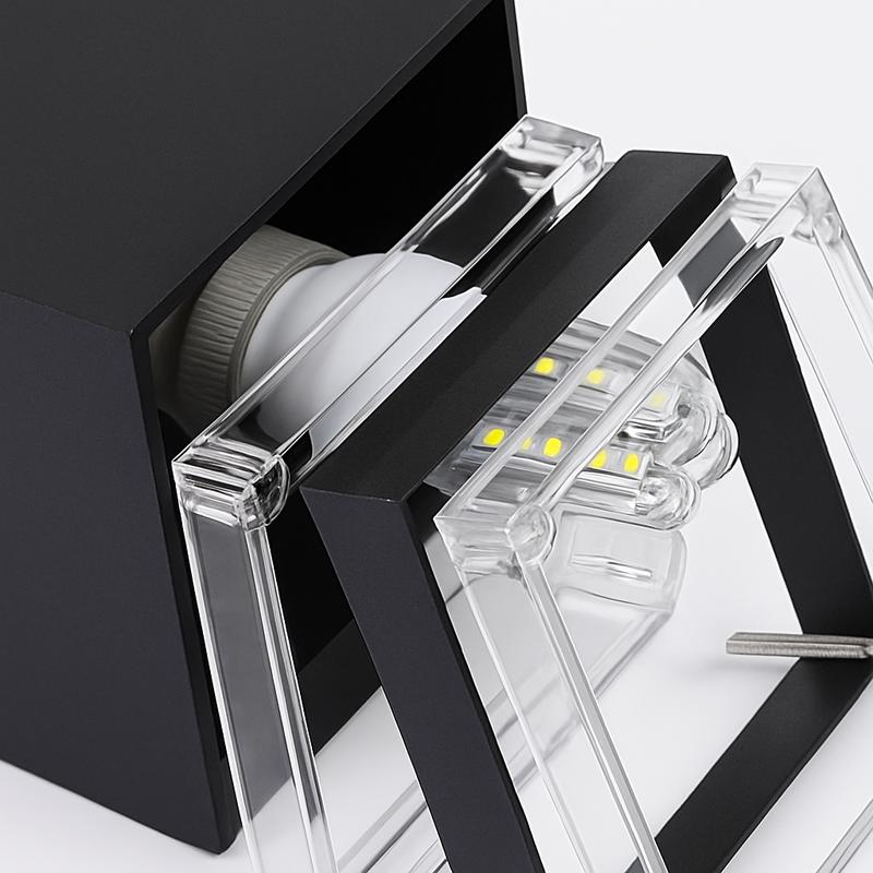 pilier lumineux led aluminium étanche pour jardin extérieur