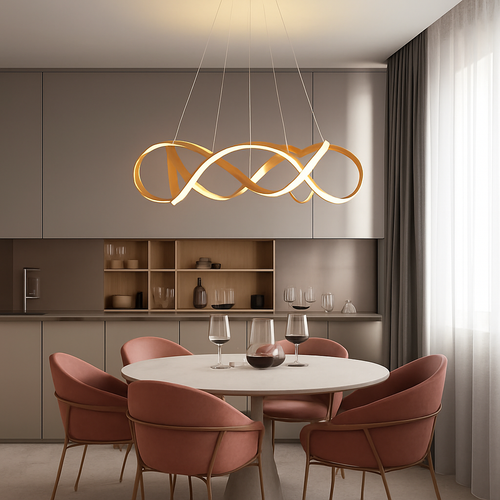 Plafond moderne à LEDs Lampe Lustre Pour Salon Hall Restaurant Chambre Suspension Lumière Décor Intérieur Luminaire Lustre - vue 3 sur 18