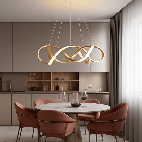 Plafond moderne à LEDs Lampe Lustre Pour Salon Hall Restaurant Chambre Suspension Lumière Décor Intérieur Luminaire Lustre - vue 4 sur 18