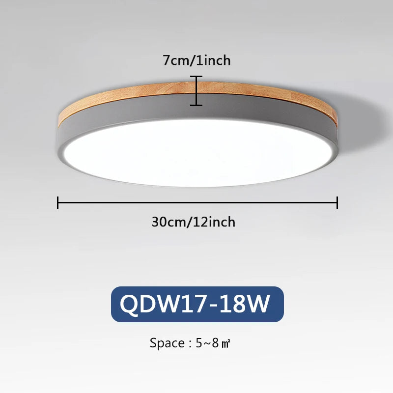 Plafond moderne à LEDs lampe nordique salon chambre couloir balcon montage en Surface plafonnier 18W 5W pour les luminaires de décoration intérieure