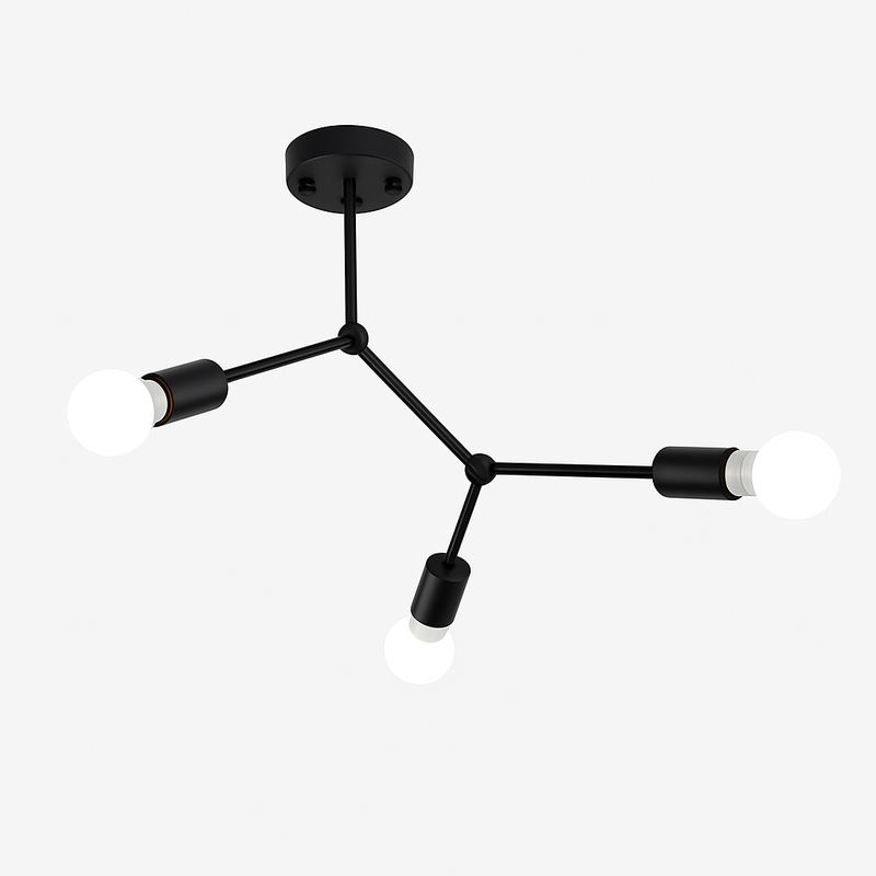 Plafonnier branche de spots style retro Personality