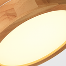 Plafonnier circulaire en bois massif