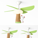 Modern creative children's ceiling light with remote control and integrated LED