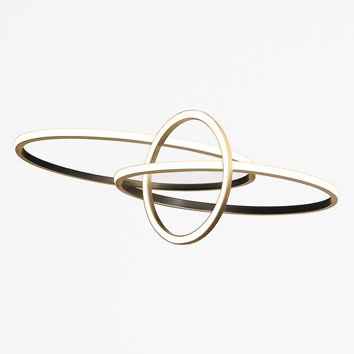 Plafonnier design LED avec anneaux imbriqués Orfa