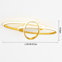 Plafonnier design LED avec anneaux imbriqués Orfa