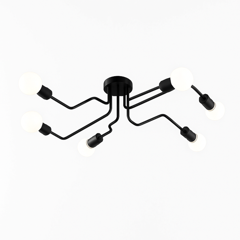 Plafonnier design à LED avec plusieurs bras