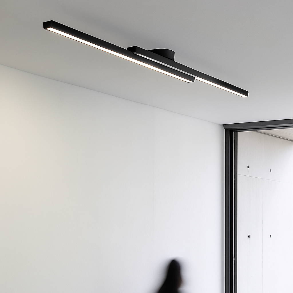 Plafonnier design LED linéaire et minimaliste Dallas