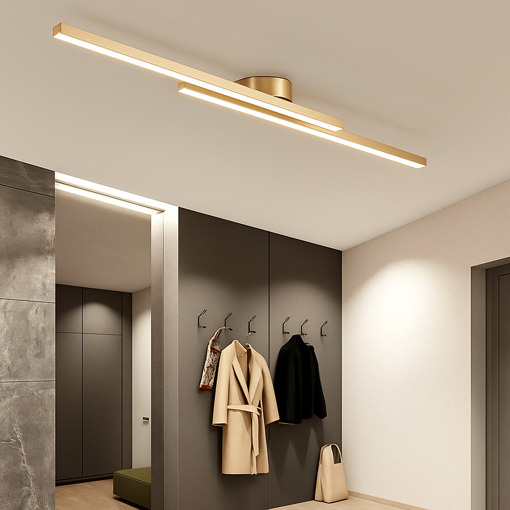 Plafonnier design LED linéaire et minimaliste Dallas - vue 7 sur 8