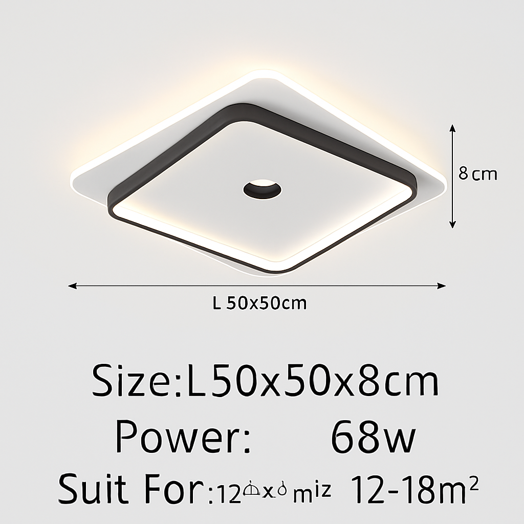 plafonnier design minimaliste pour un éclairage d'ambiance élégant - vue 14 sur 14