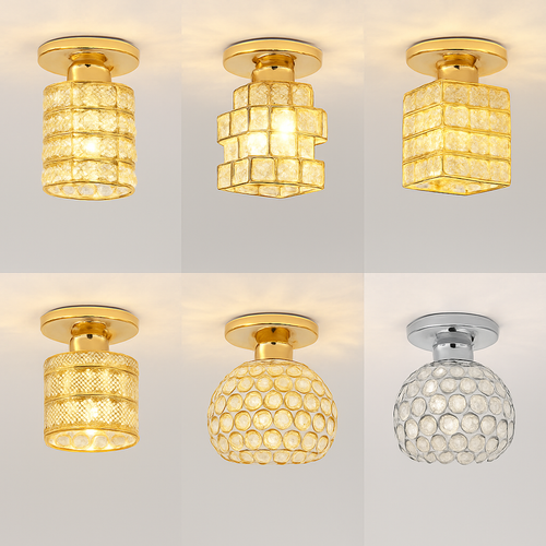 plafonnier en cristal moderne pour décoration intérieure élégante