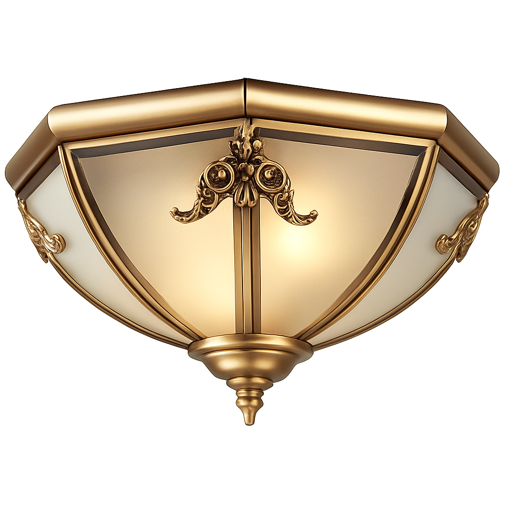 plafonnier en cuivre pour intérieur et extérieur polyvalent