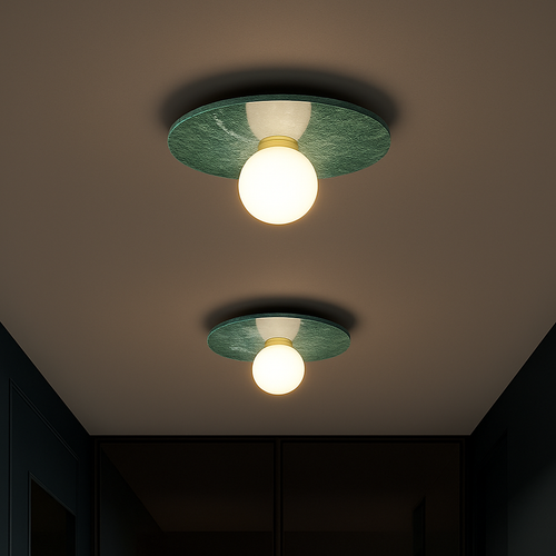 Plafonnier en marbre nordique pour la décoration intérieure salon chambre éclairage en marbre blanc noir vert pierre allée couloir lampe