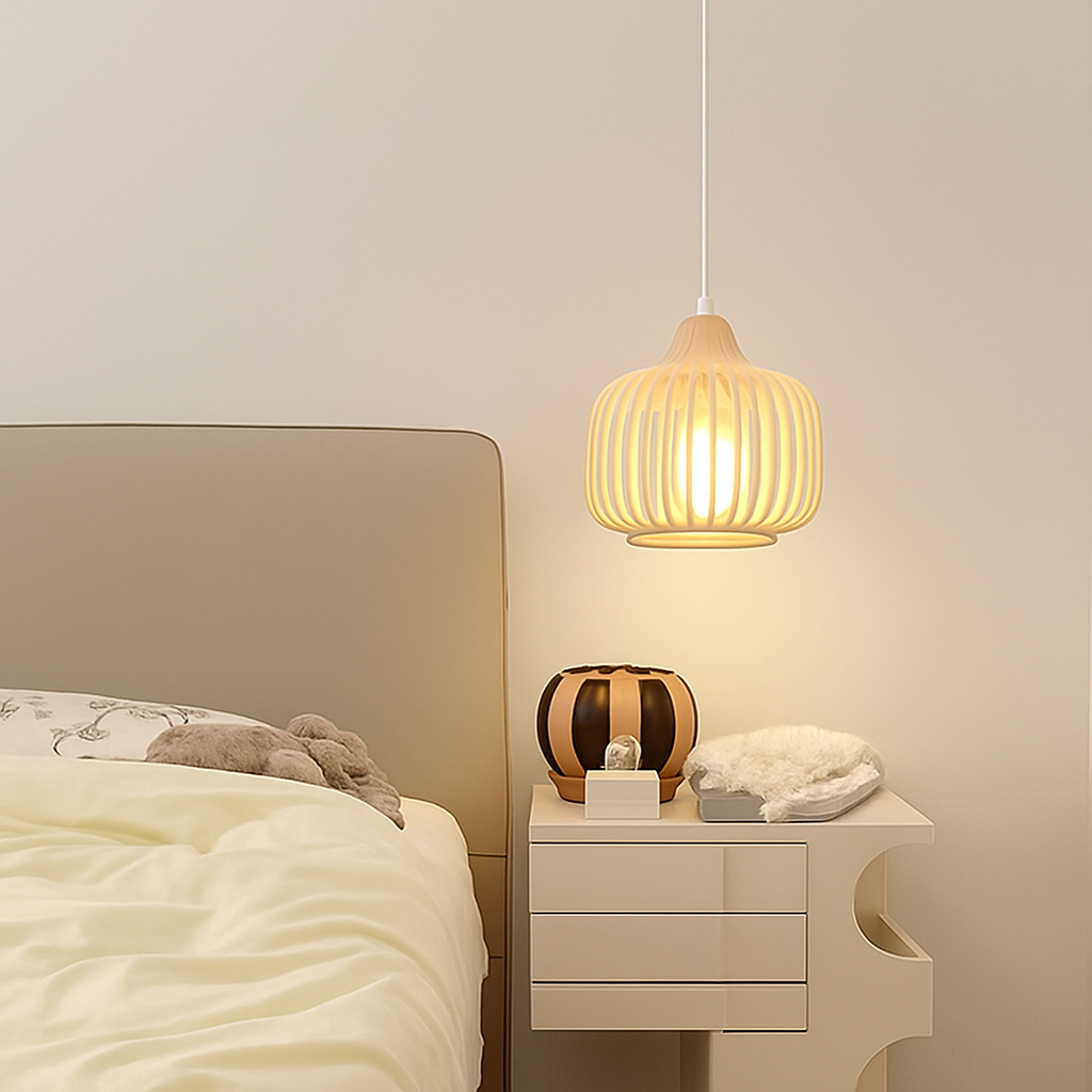 plafonnier en rotin et osier pour une décoration naturelle - vue 7 sur 8