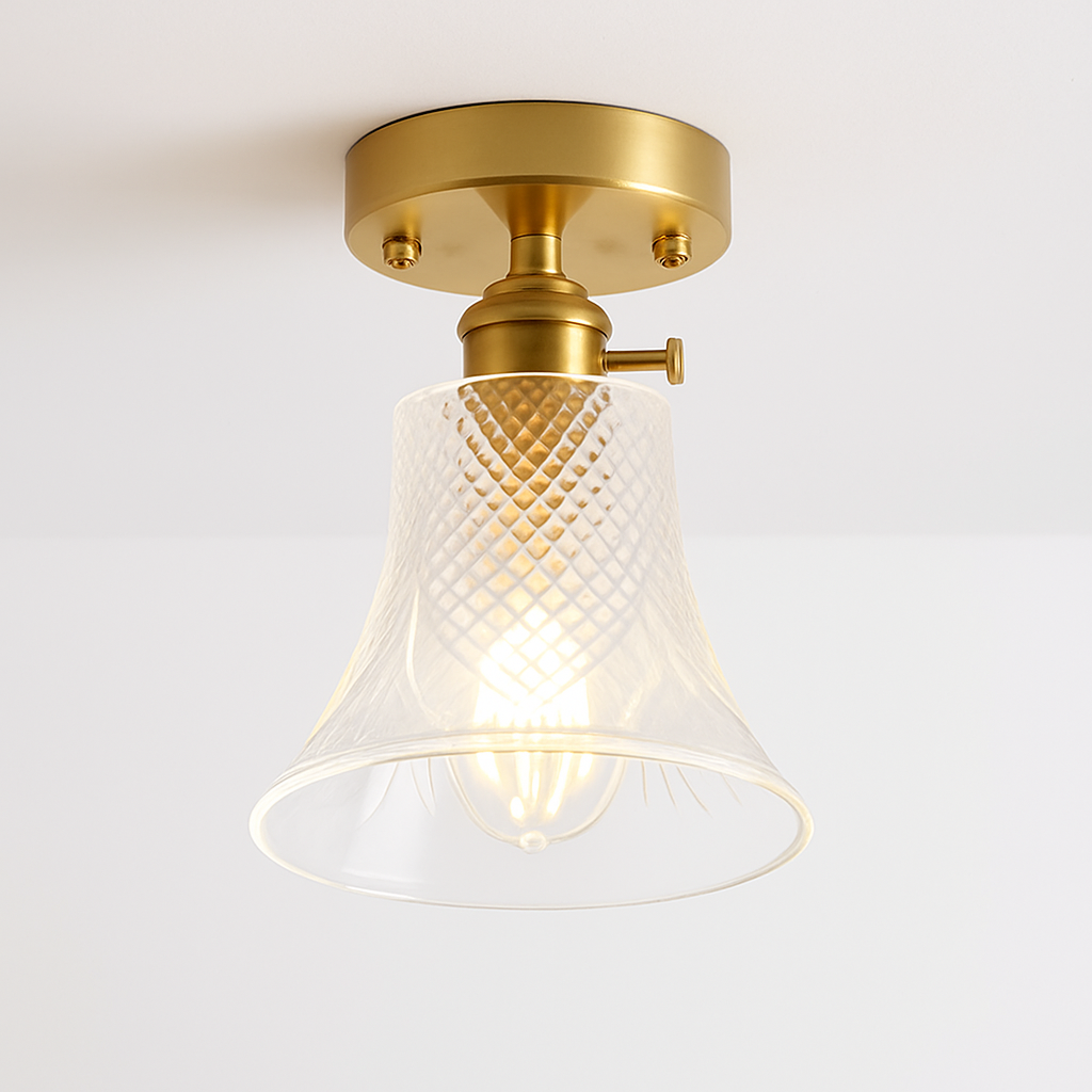 plafonnier en verre nordique rétro loft vintage moderne abat-jour - vue 15 sur 26