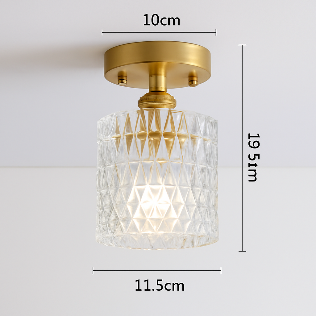 plafonnier en verre nordique rétro loft vintage moderne abat-jour - vue 19 sur 26