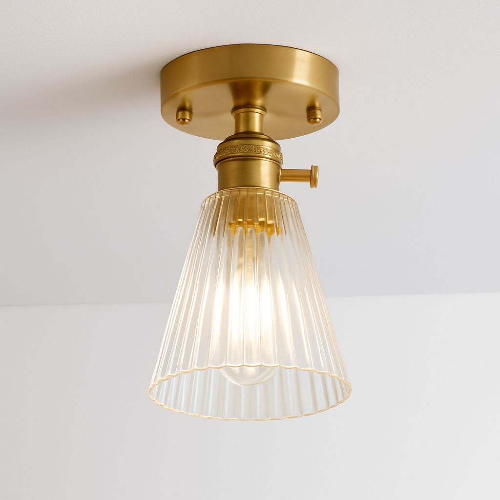 plafonnier en verre nordique rétro loft vintage moderne abat-jour - vue 21 sur 26