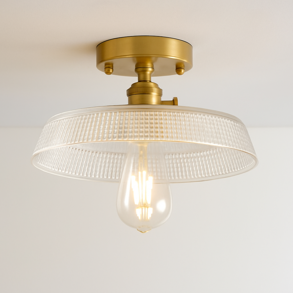 plafonnier en verre nordique rétro loft vintage moderne abat-jour - vue 7 sur 26