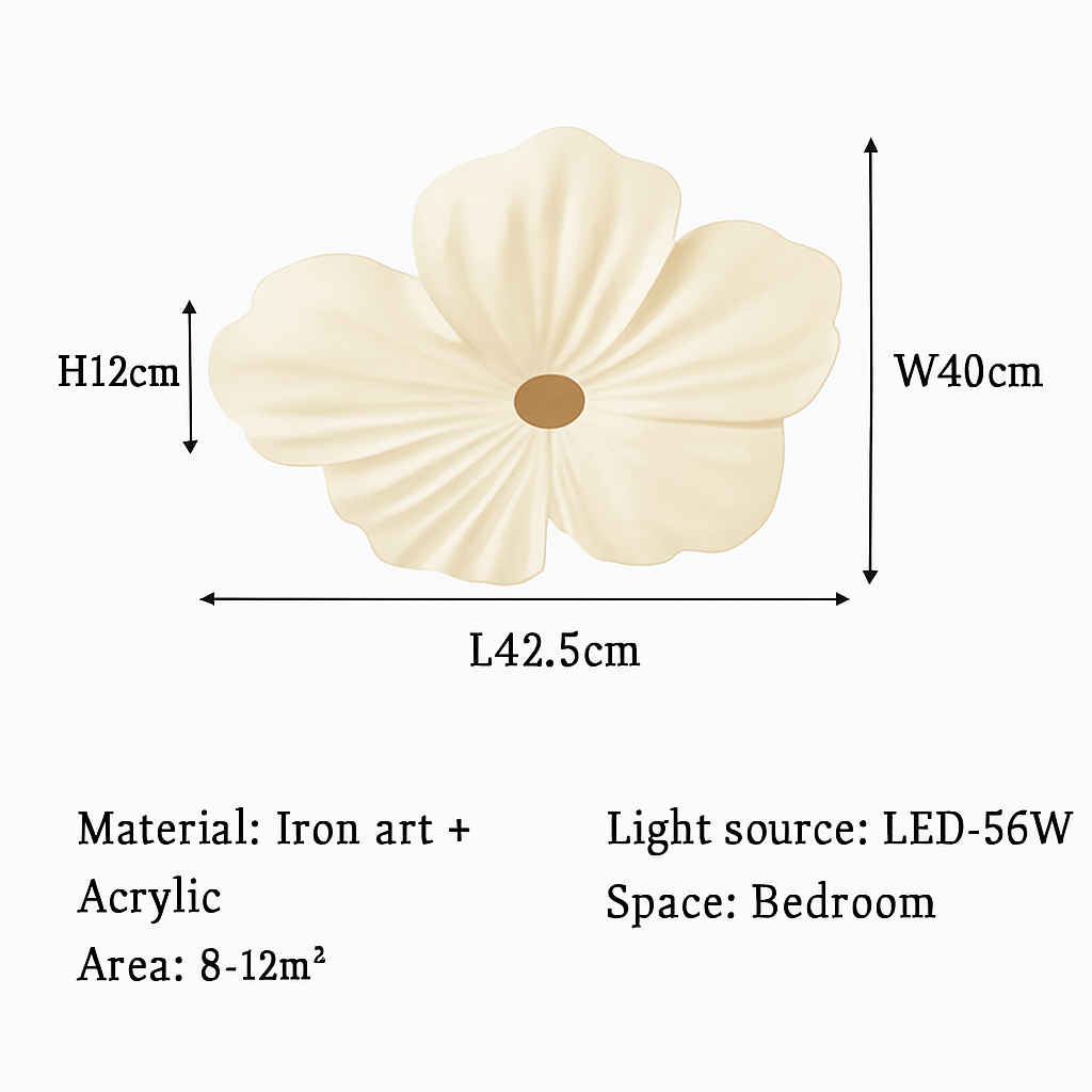 plafonnier floral nordique pour décoration de chambre d'enfant - vue 11 sur 12