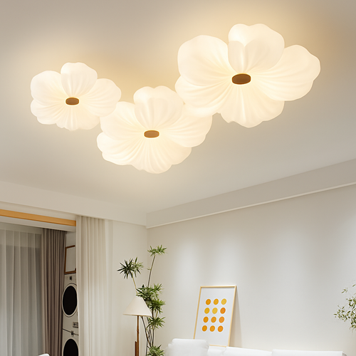 plafonnier floral nordique pour décoration de chambre d'enfant - vue 3 sur 12