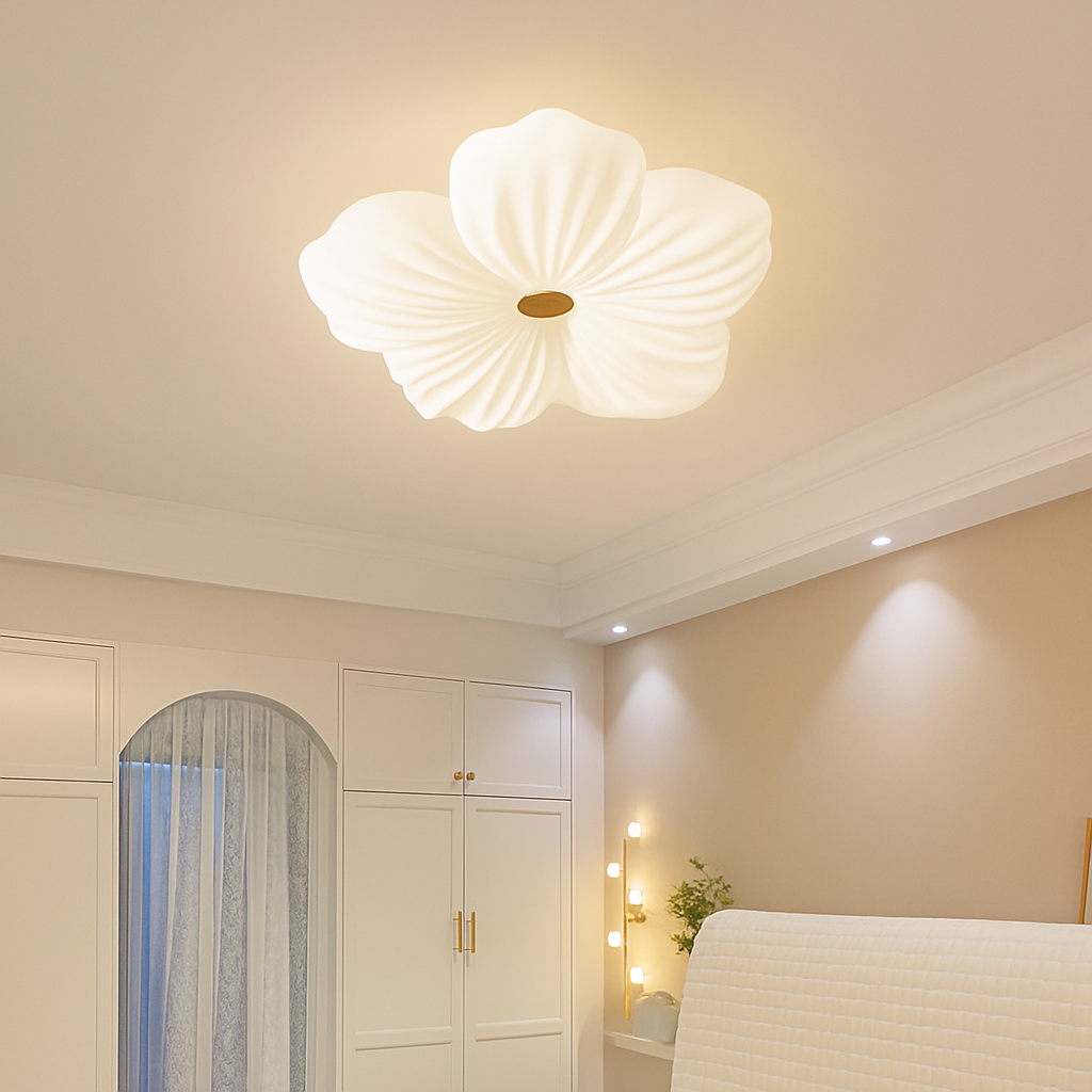 plafonnier floral nordique pour décoration de chambre d'enfant - vue 4 sur 12