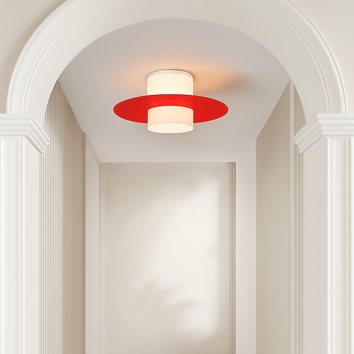 Plafonnier Led allée couloir couloir lustre moderne plafonnier pour salon salle à manger cuisine chambre noir blanc - vue 6 sur 6