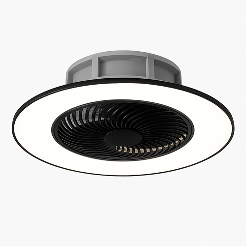 Modern LED ceiling light with fan 2021 design - vue 2 sur 10