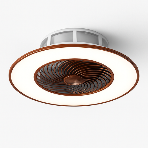Modern LED ceiling light with fan 2021 design - vue 3 sur 10