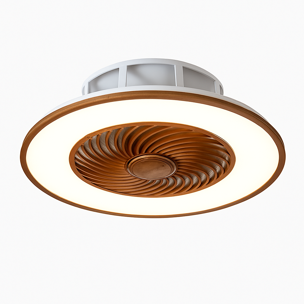 Modern LED ceiling light with fan 2021 design - vue 5 sur 10
