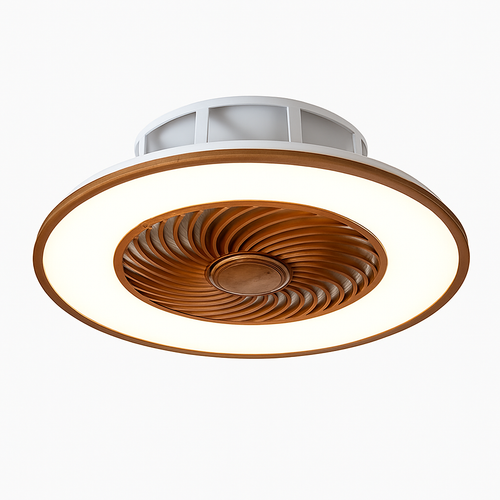 Modern LED ceiling light with fan 2021 design - vue 6 sur 10