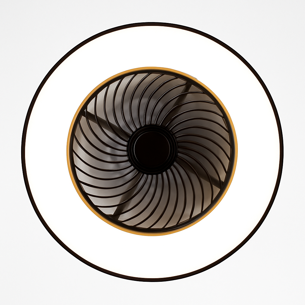 Modern LED ceiling light with fan 2021 design - vue 6 sur 10