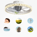 plafonnier led cristal ventilateur plafond télécommande 6 vitesses nordique