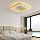 plafonnier led design moderne et simple en cristal doré rond et carré