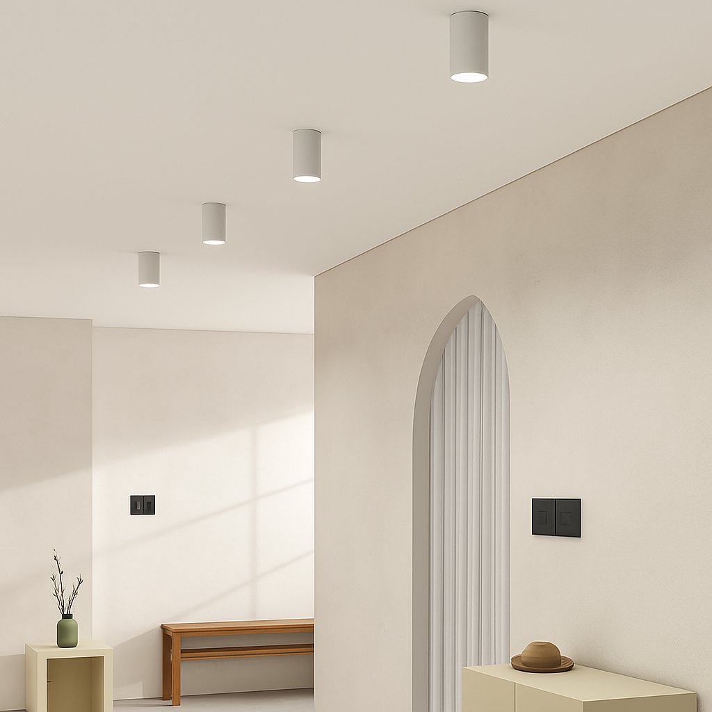 plafonnier led design nordique moderne - vue 6 sur 12