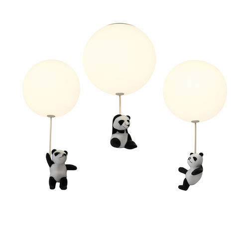 plafonnier led dessin animé belle ours pour enfants - vue 5 sur 26