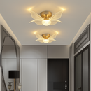plafonnier led doré style nordique moderne en acrylique