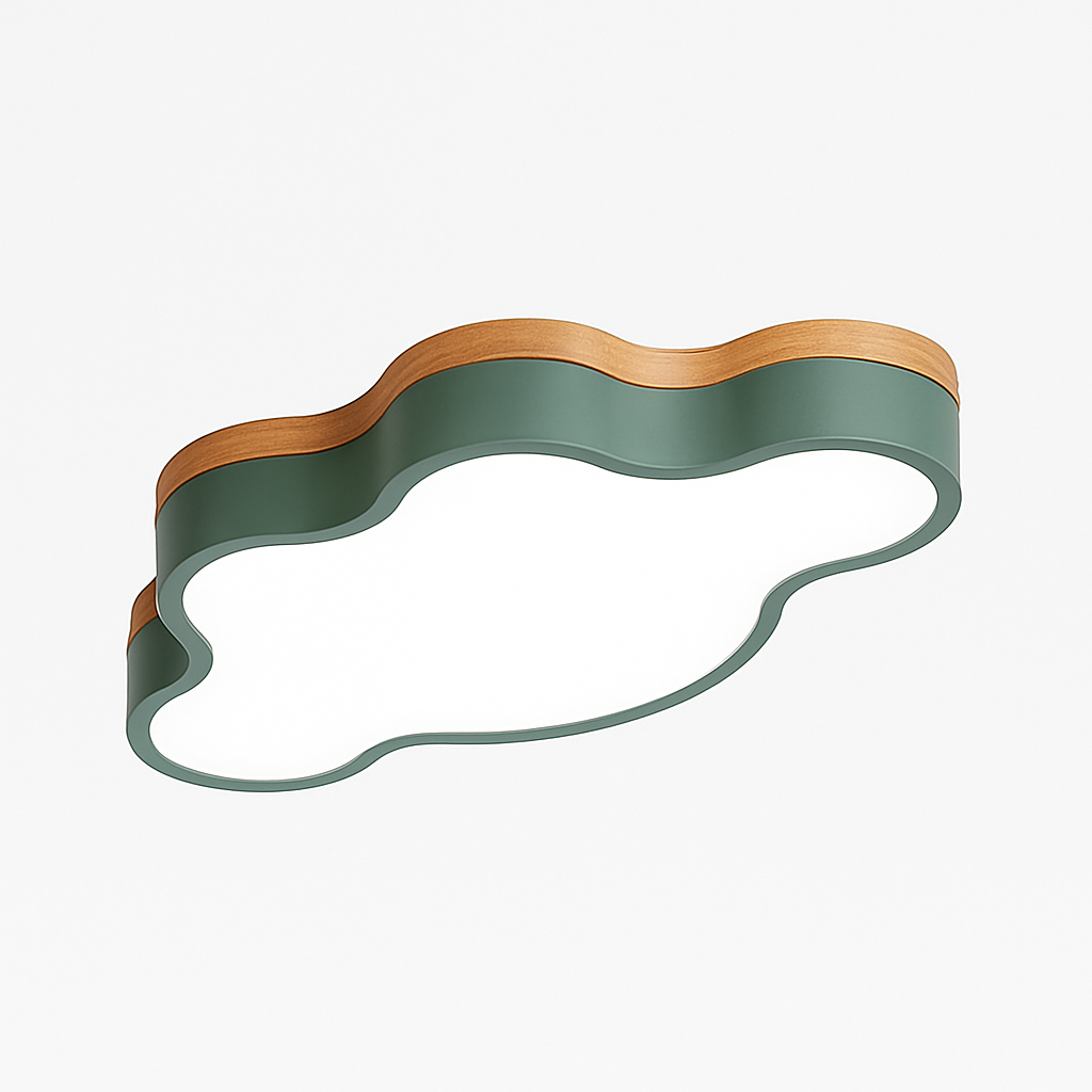 Plafonnier LED en bois nuage Botimi