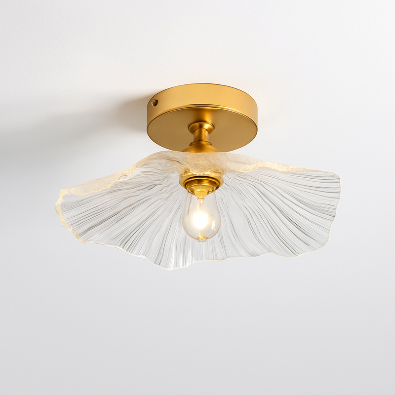 Plafonnier Led en verre au design moderne