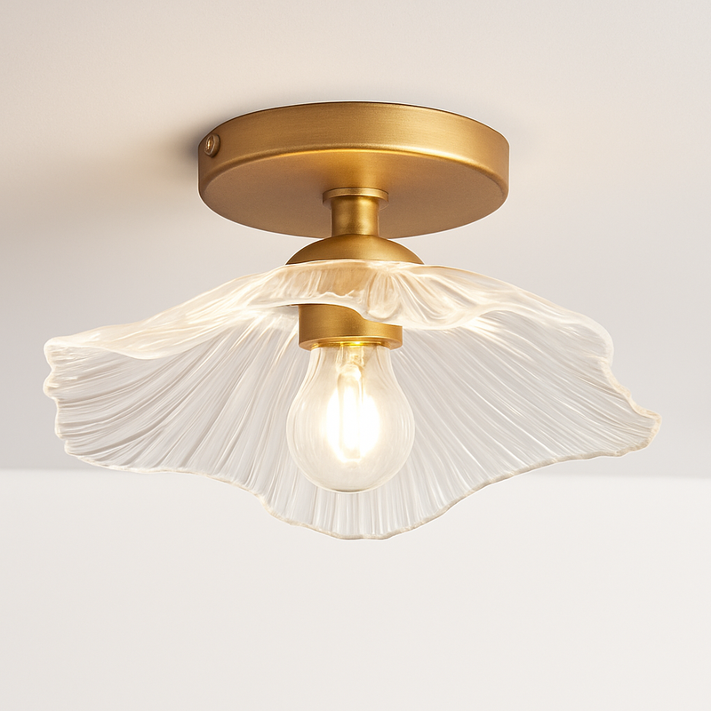 Plafonnier Led en verre au design moderne