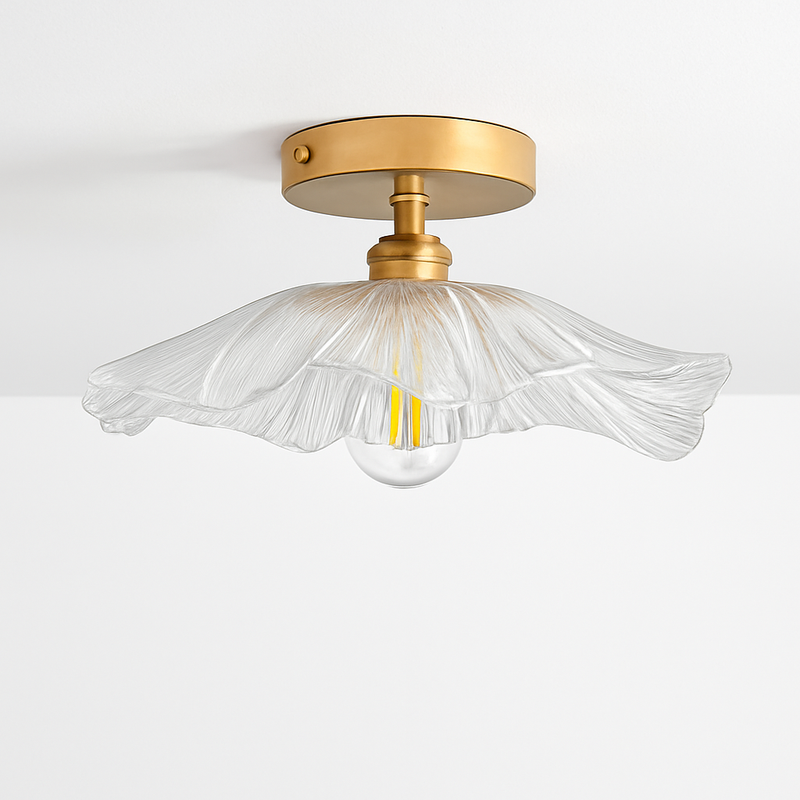 Plafonnier Led en verre au design moderne