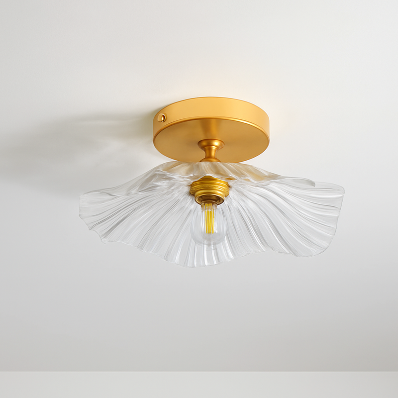 Plafonnier Led en verre au design moderne